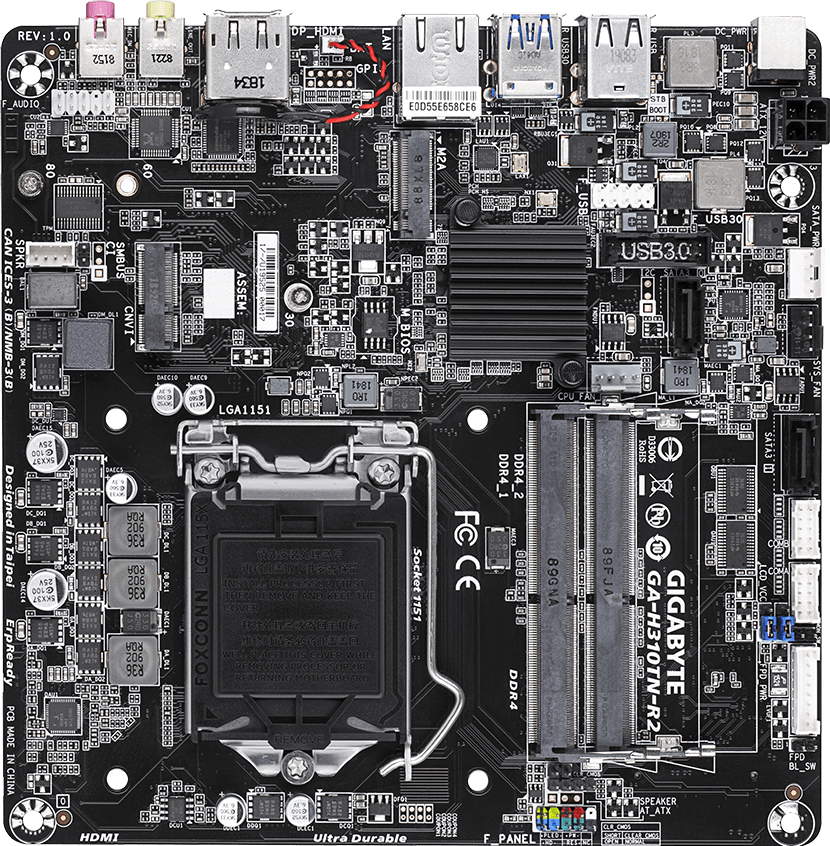 Tarjetas Madre - GA-H310TN-R2