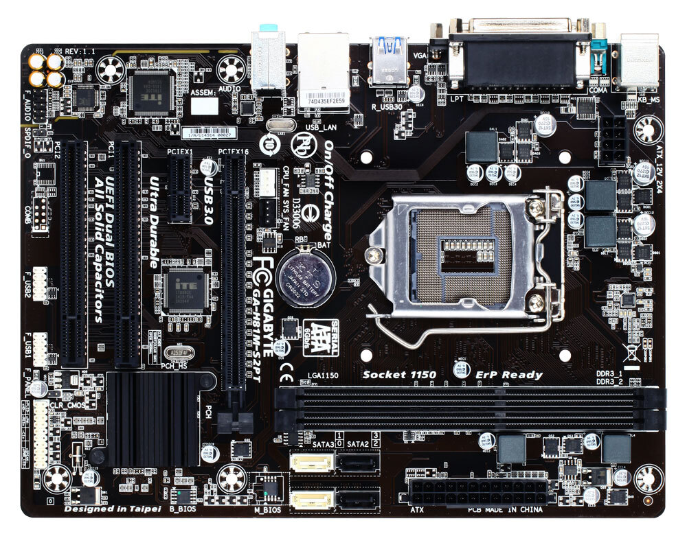 GAH81MS2PT (Rev. 1.1) Key features Motherboard GIGABYTE