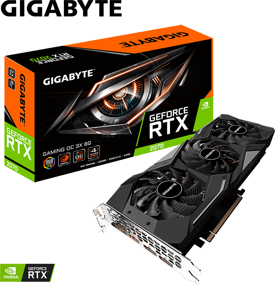 GeForce RTX™ 2070 GAMING OC 3X 8G - GIGABYTE Global