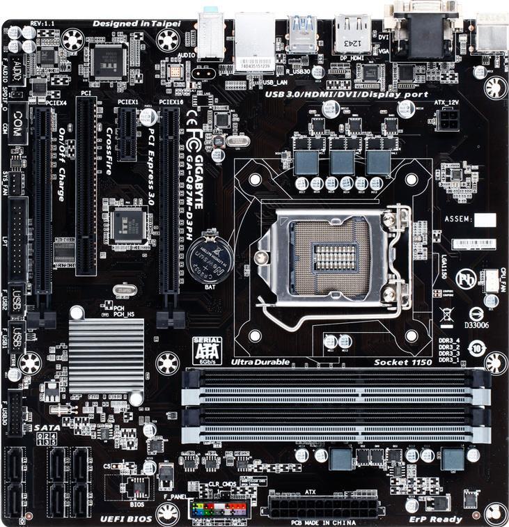 Placas-mãe - GA-Q87M-D3PH