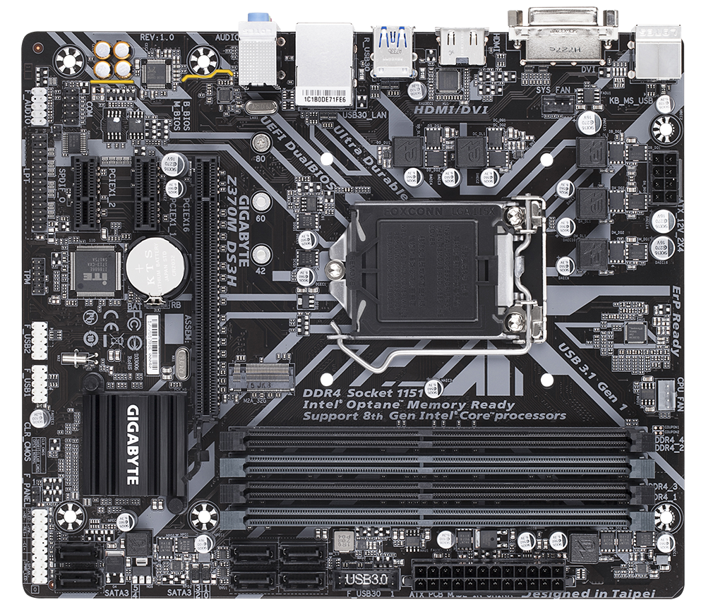 Z370M DS3H Rev. 1.0 Tan t m Anakart GIGABYTE