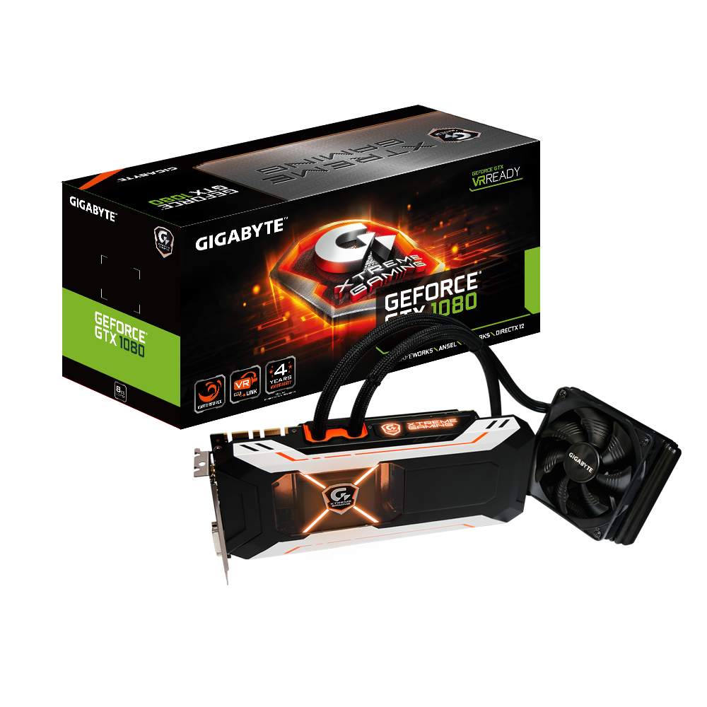 GeForce® GTX 1080 Xtreme Gaming WATERFORCE 8G (Rev. 1.0