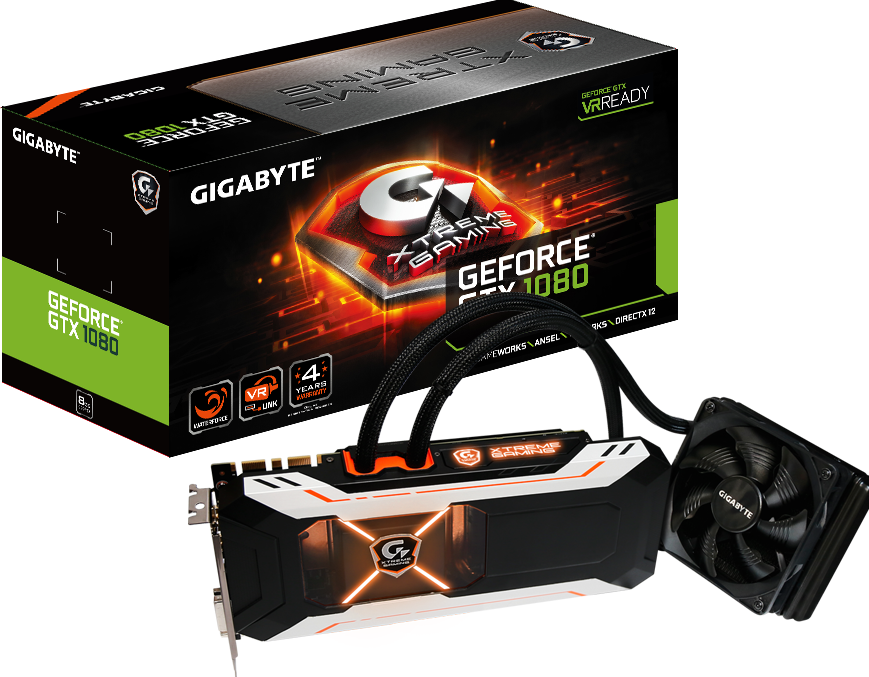 Tarjetas de Video - GeForce® GTX 1080 Xtreme Gaming WATERFORCE 8G