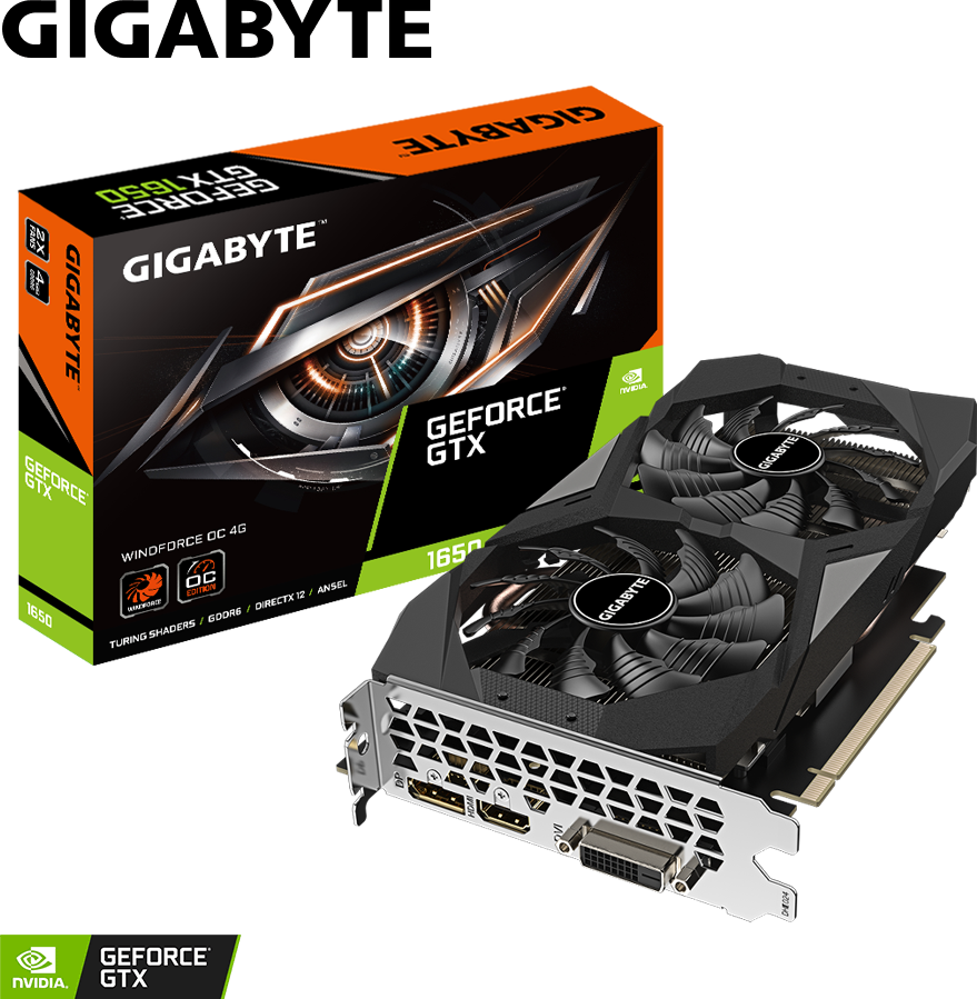GeForce® GTX 1650 D6 WINDFORCE OC 4G (Rev. 3.0) - GIGABYTE Japan
