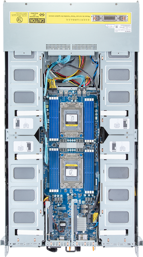 HPC Server - AMD EPYC™ 7003/7002 - 2U DP 16 x Gen4 GPUs (Broadcom solution) Immersion Platinum - G292-Z43-ICU1