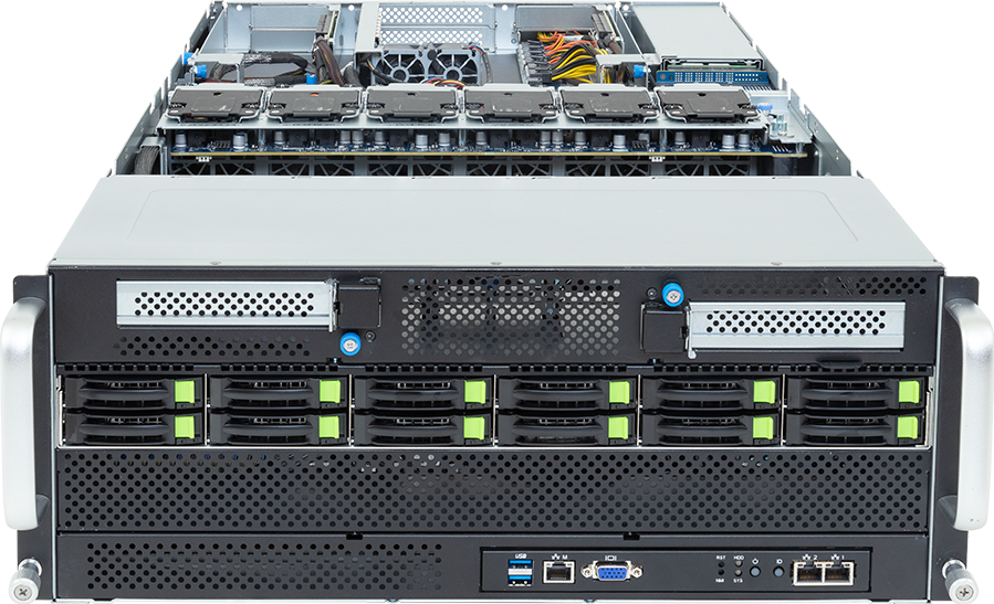 HPC/AI Server - Intel® Xeon® 6700/6500 - 4U DP 8 x PCIe Gen5 GPUs - G494-SB4-AAP2