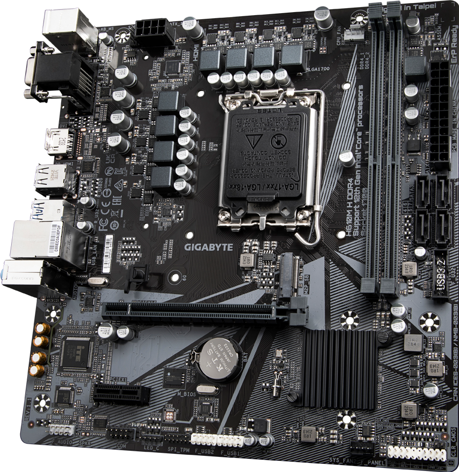 GIGABYTE LGA 1700 H610M メモリ　電源　他セット H610M H DDR4 (Rev. 1.1/1.3) - GIGABYTE Japan