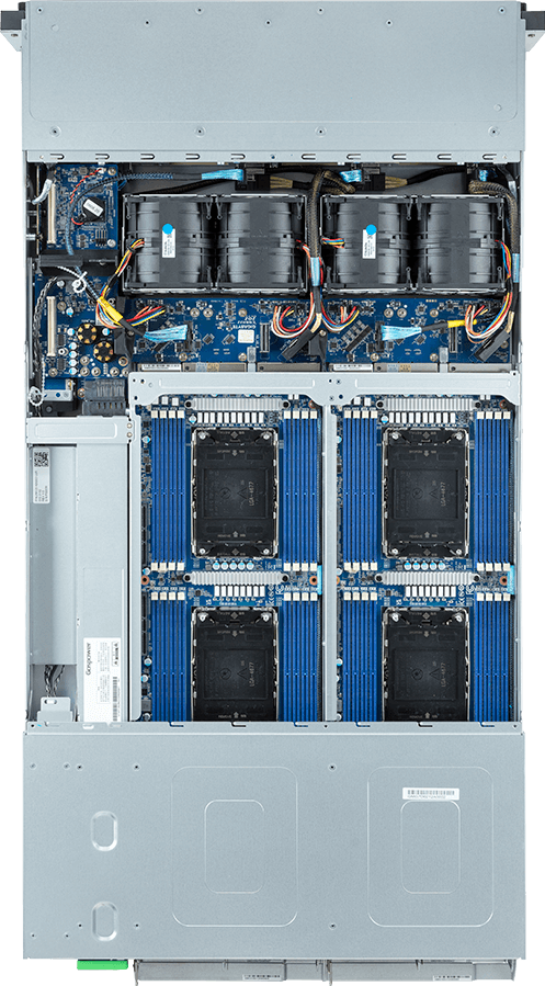 High Density Server - 5th/4th Gen Intel® Xeon® Scalable - 2U 4-Node DP 8-Bay Gen4 NVMe/SATA/SAS 2600W - H263-S64-AAN1