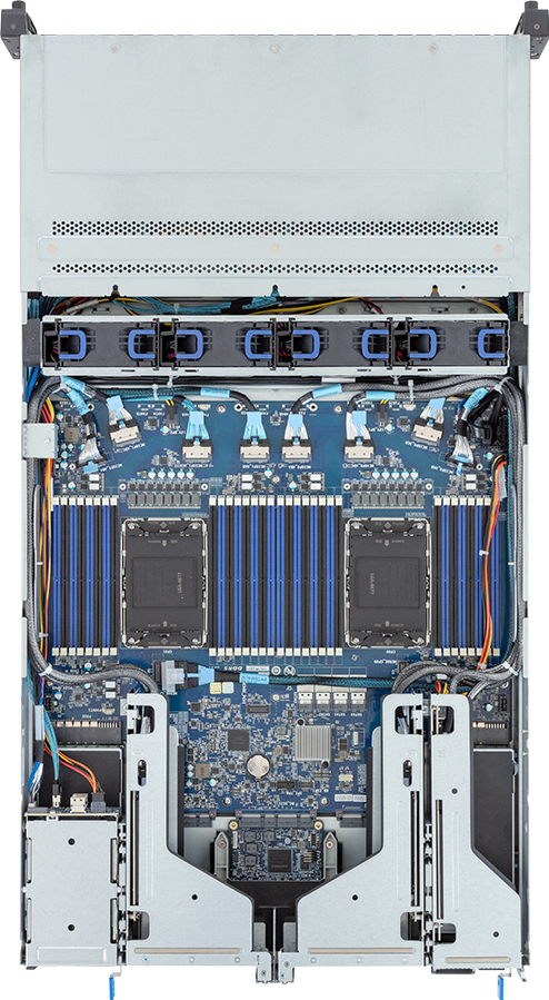 Rack Server - 5th/4th Gen Intel® Xeon® Scalable - 2U DP 24+2-Bay Gen4 NVMe/SATA/SAS (4 x NVMe) Platinum - R283-S92-AAE4