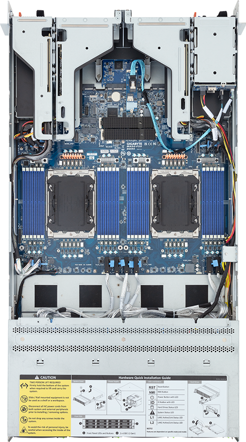 Rack Server - Intel® Xeon® 6 Processors - 2U DP 12+2-Bay Gen5 NVMe/SATA/SAS-4 Immersion - R284-A90-IAL1