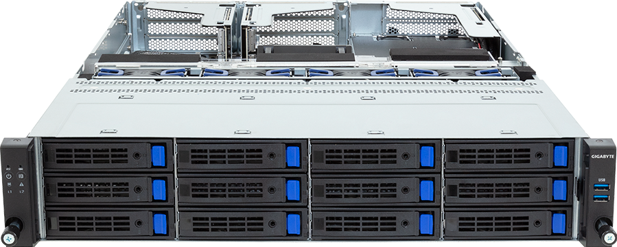 Rack Server - AMD EPYC™ 8004 - 2U UP 3 x PCIe Gen5 GPUs - R243-E33-AAF1