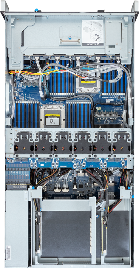 HPC/AI Server - AMD EPYC™ 9005/9004 - 4U DP NVIDIA OVX™ 8 x PCIe Gen5 GPUs - G493-ZB4-AAP1