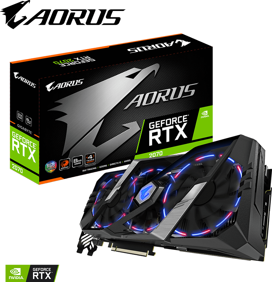 グラフィックボード・グラボ・ビデオカード GIGABYTE AORUS GeForce RTX 2070 AORUS GeForce® RTX 2070 SUPER™ 8G (Rev. 2.0) - GIGABYTE Global