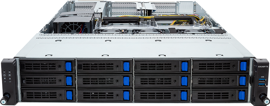 Rack Server - 5th/4th Gen Intel® Xeon® Scalable - 2U UP 4 x PCIe Gen5 GPUs Titanium - R263-SG0-AAL1