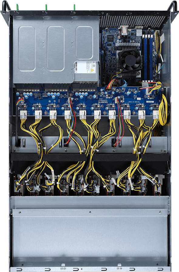 HPC Server - 4U UP 10 x PCIe Gen3 x1 GPU Server  - G431-MM0