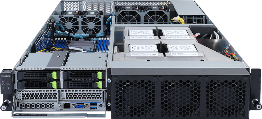 HPC/AI Server - 3rd Gen Intel® Xeon® Scalable - 2U DP HGX™ A100 80GB 4-GPU - G262-IR0