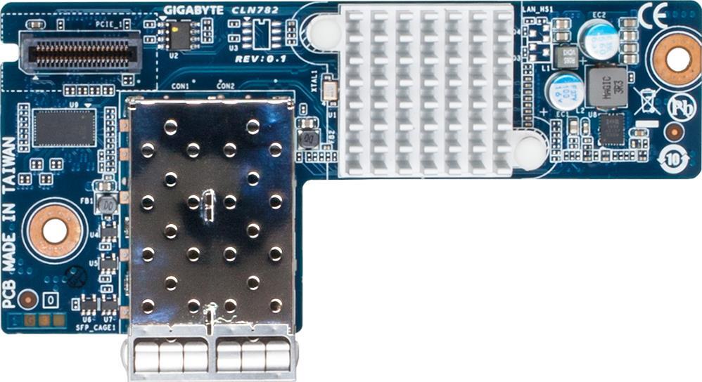 2 x 10GbE SFP+ LAN ports proprietary card - CLN782