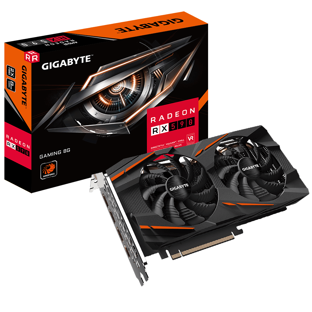 お値引き【動作品】GIGABYTE Radeon RX 590 8GB Radeon™ RX 590 GAMING 8G (Rev. 2.0) - GIGABYTE Global
