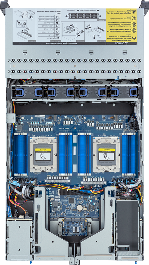 Rack Server - AMD EPYC™ 9004 - 2U DP 12+2-Bay Gen5 NVMe/SATA/SAS-4 (4 x NVMe) Platinum - R283-Z94-AAD2