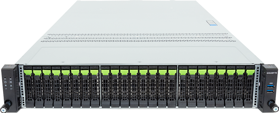 Rack Server - Intel® Xeon® 6 Processors - 2U DP 24+2-Bay Gen5 NVMe/SATA/SAS-4 - R284-A92-AAL1
