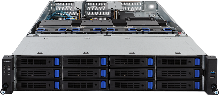 Rack Server - AMD EPYC™ 7002/7001 - 2U DP 2 x PCIe Gen3 GPUs - R281-Z94