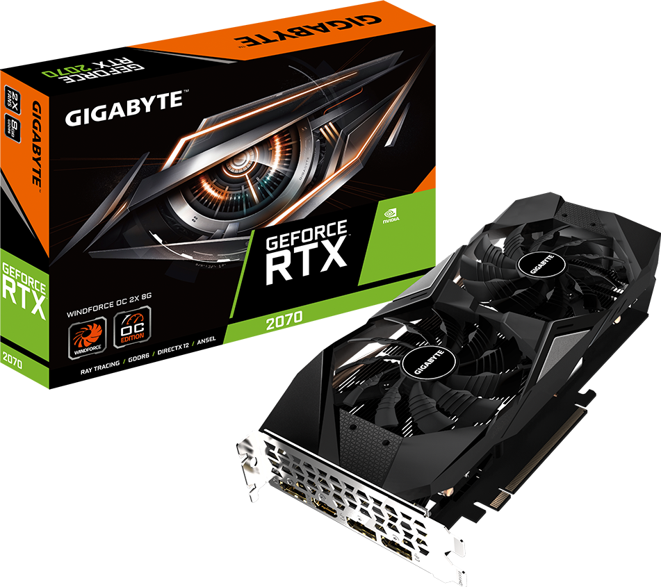 Tarjetas de Video - GeForce RTX™ 2070 WINDFORCE OC 2X 8G