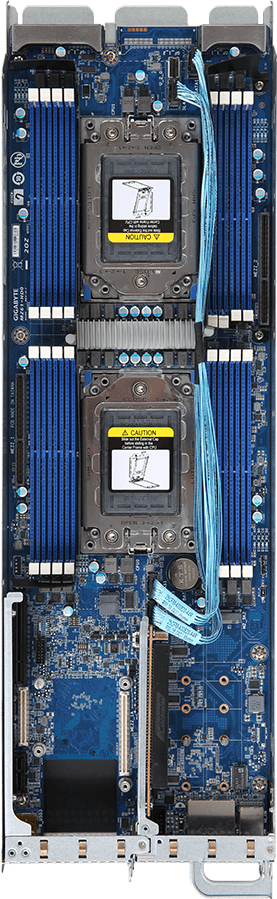 High Density Server - AMD EPYC™ 7002/7001 - 2U 4-Node DP 24-Bay Gen3 NVMe/SATA/SAS - H261-Z61