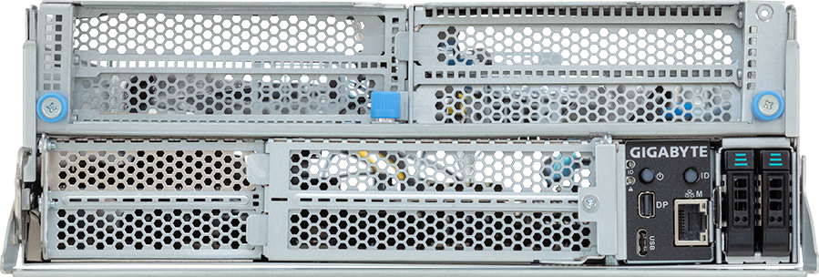 ORv3 Compute Node - 5th/4th Gen Intel® Xeon® Scalable - 2OU 2-Node UP 1 x PCIe Gen5 GPU - TO25-S12-AA01