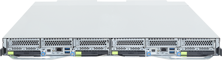 ORV3 Server - Intel® Xeon® 6900 - 1OU 2-Node DP 4-Bay E3.S Gen5 NVMe DLC - TO16-A81-LA01