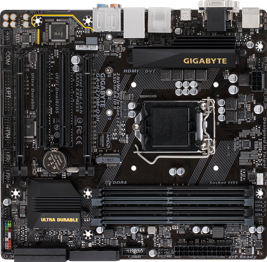 GA-H270M-D3H (Rev. 1.0) - GIGABYTE Japan