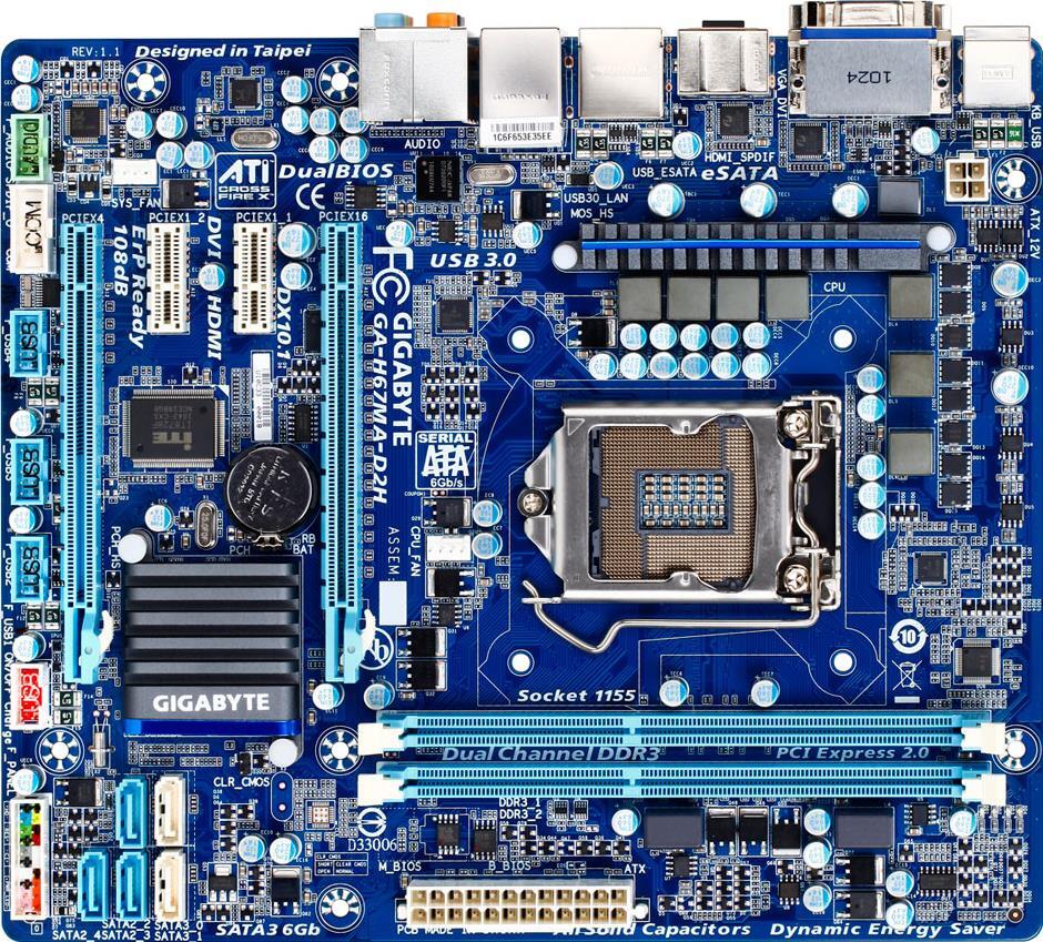 Motherboard - GA-H67MA-D2H
