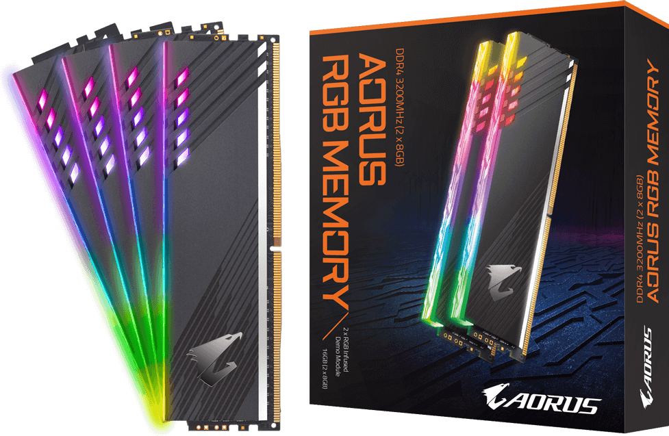 Memory - AORUS RGB Memory 16GB (2x8GB) 3200MHz (With Demo Kit)