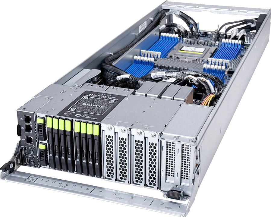 ORV3 Compute Node - AMD EPYC™ 9005 - 2OU 2-Node DP 8-Bay E3.S Gen5 NVMe + 2-Bay E1.S Gen3 NVMe - TO25-ZM0-AA01