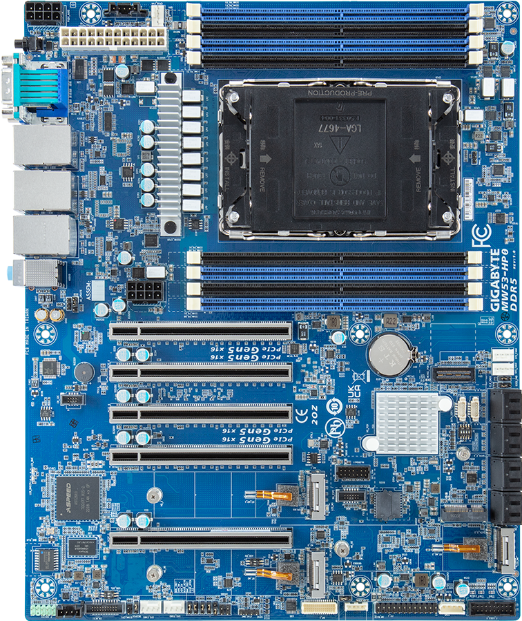 Motherboard - Intel® Xeon® W-3500/2500/3400/2400 - ATX UP - MW53-HP0