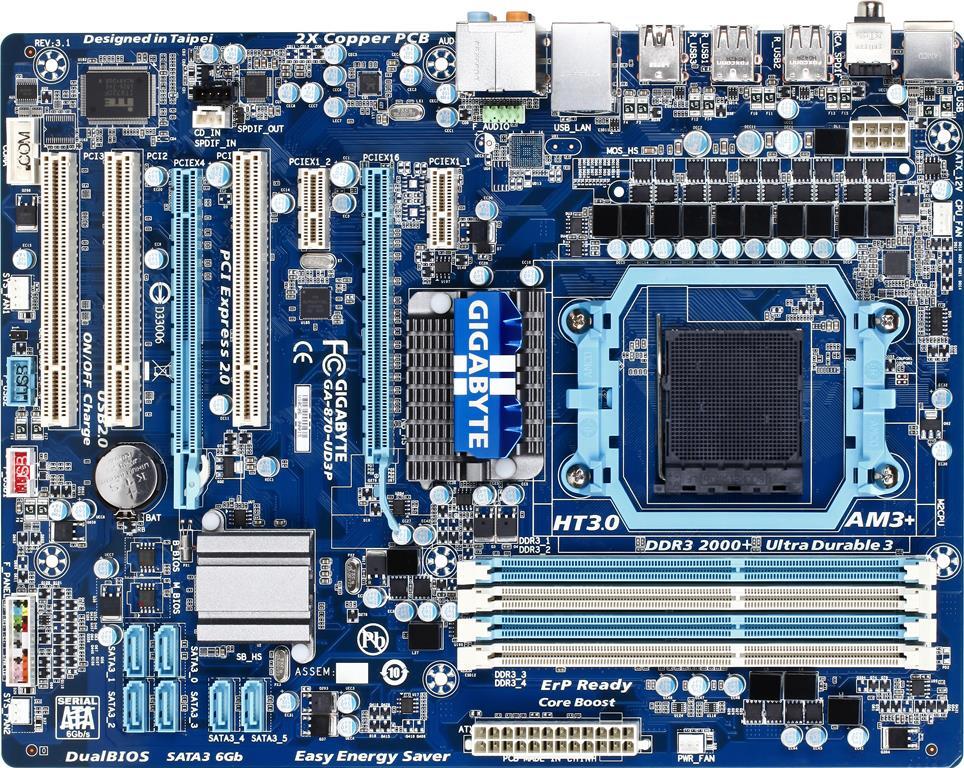 Системные платы - GA-870-UD3P