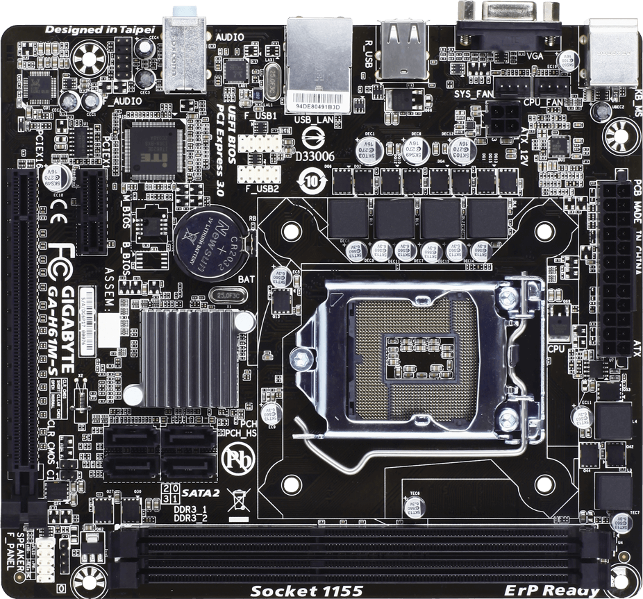 Motherboard - GA-H61M-S