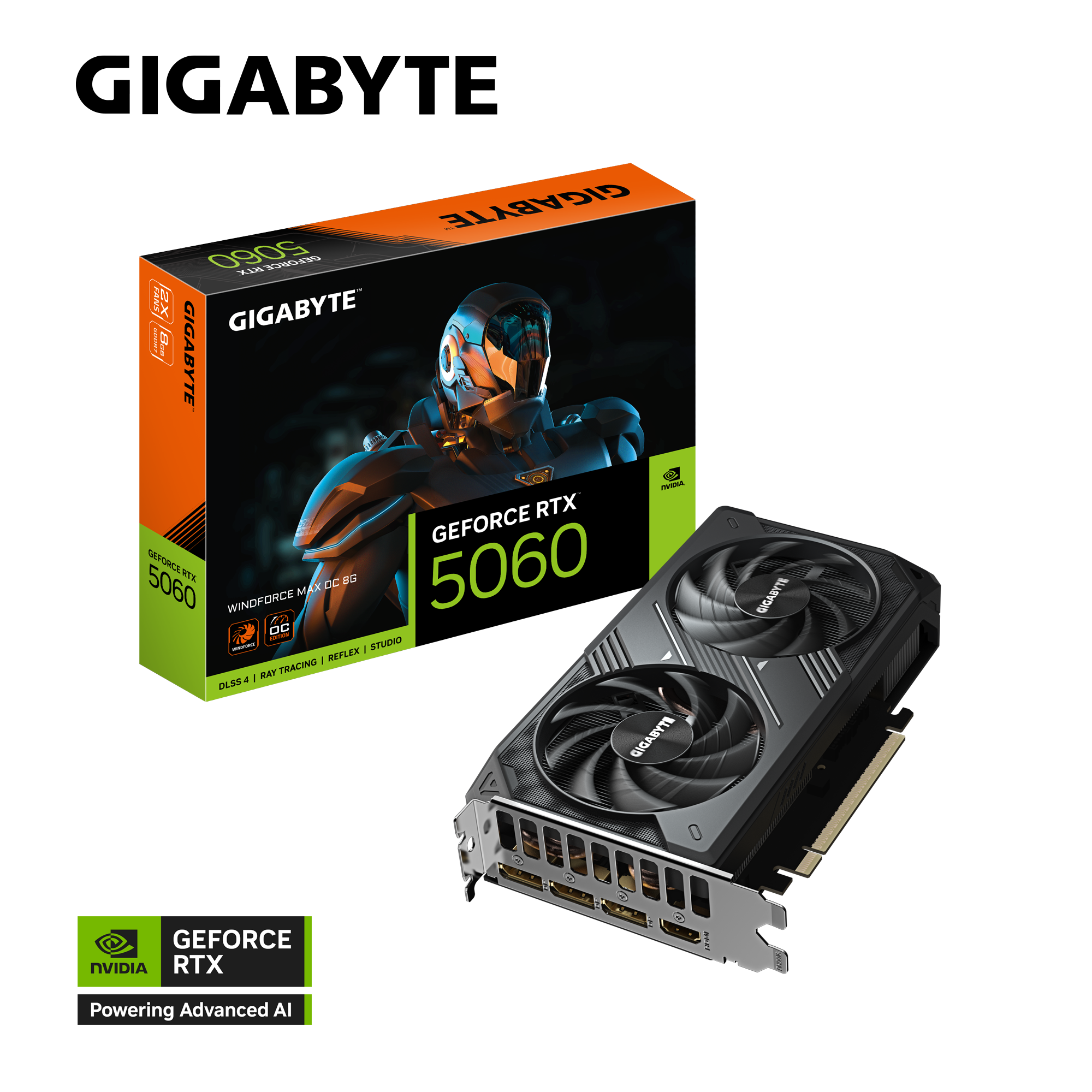 Gigabyte RTX 5060 WINDFORCE MAX OC 8G - Green Apple Compunet