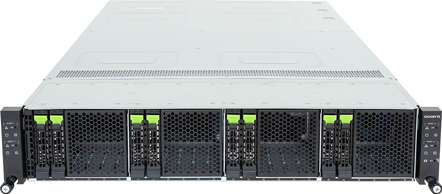 High Density Server - Intel® Xeon® 6 Processors - 2U 4-Node DP 8-Bay Gen5 NVMe/SATA/SAS-4 DLC - H274-A81-LAZ1