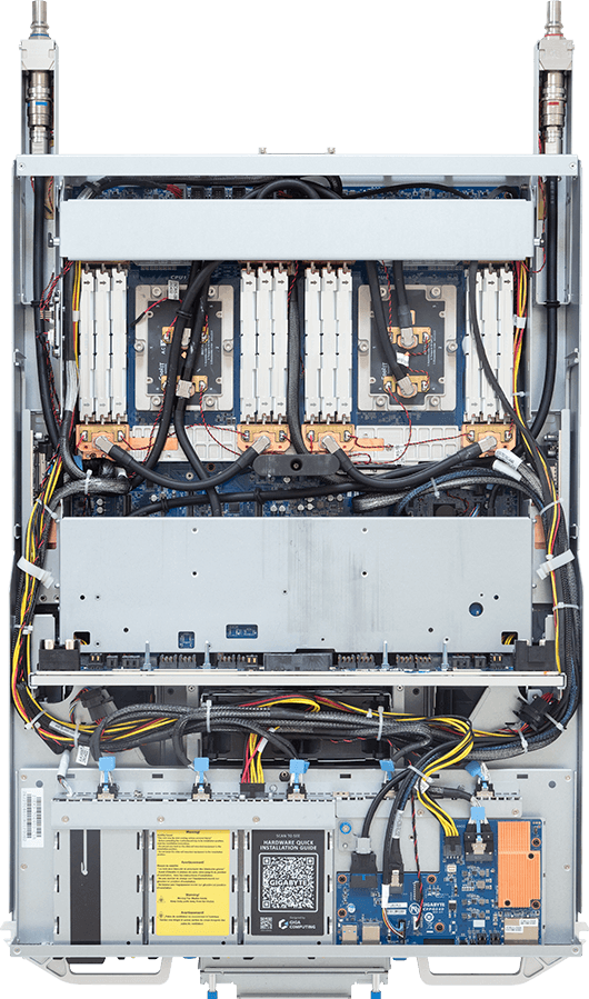 ORV3 GPU Server - AMD EPYC™ 9005/9004 Server Processors - 4OU, DP, AMD Instinct™ MI355X, DLC - TO46-ZX1-LA04