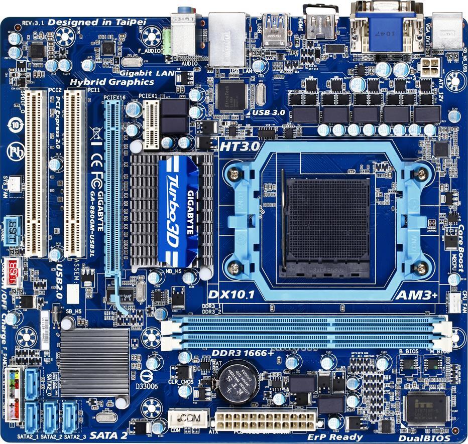 Motherboard - GA-880GM-USB3L