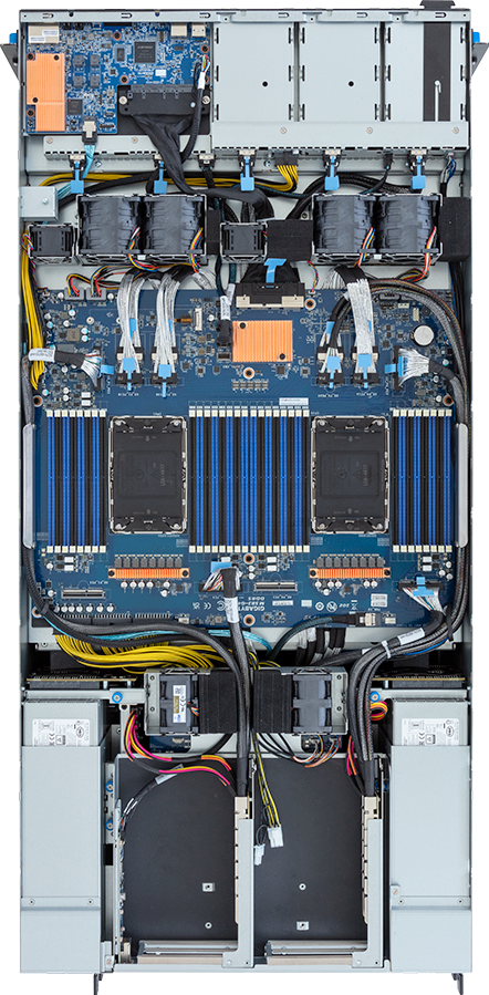 HPC/AI Server - 5th/4th Gen Intel® Xeon® Scalable - 5U DP NVIDIA HGX™ H100 8-GPU 4-Root Port (BF-3) - G593-SD2-AAX1