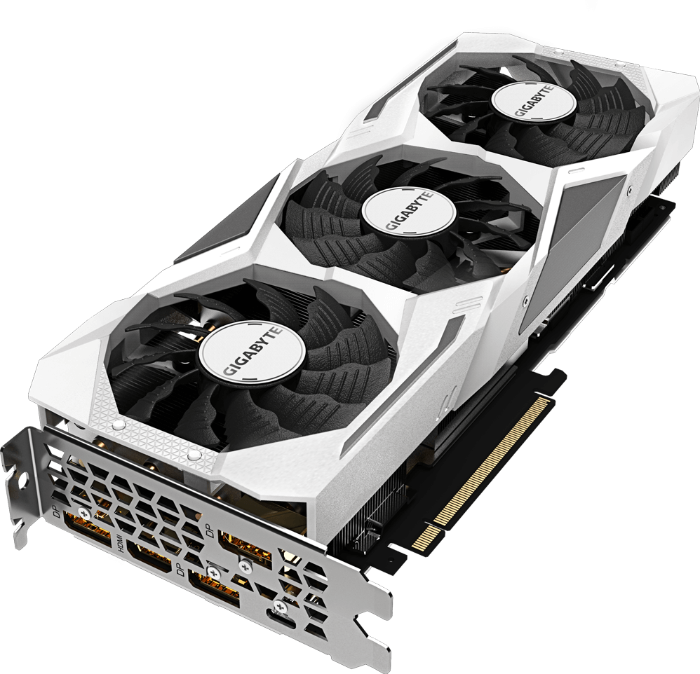 【中古】Geforce RTX 2080 WHITE2 GIGABYTE GeForce RTX 2080 GAMING OC WHITE 8G Graphics Card, 3 x