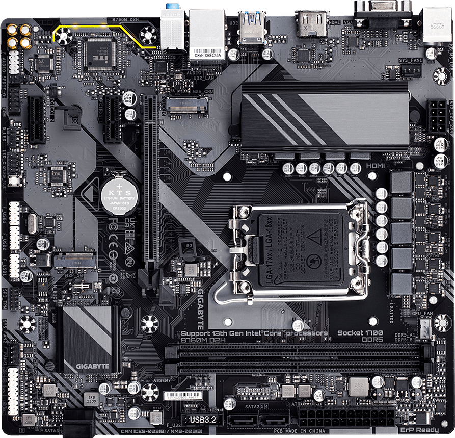 B760M D2H (Rev. 1.0) - GIGABYTE Japan