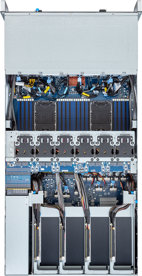 HPC/AI Server - 5th/4th Gen Intel® Xeon® Scalable - 4U DP 8 x PCIe Gen5 GPUs (with PCIe switches) - G493-SB3-AAP1