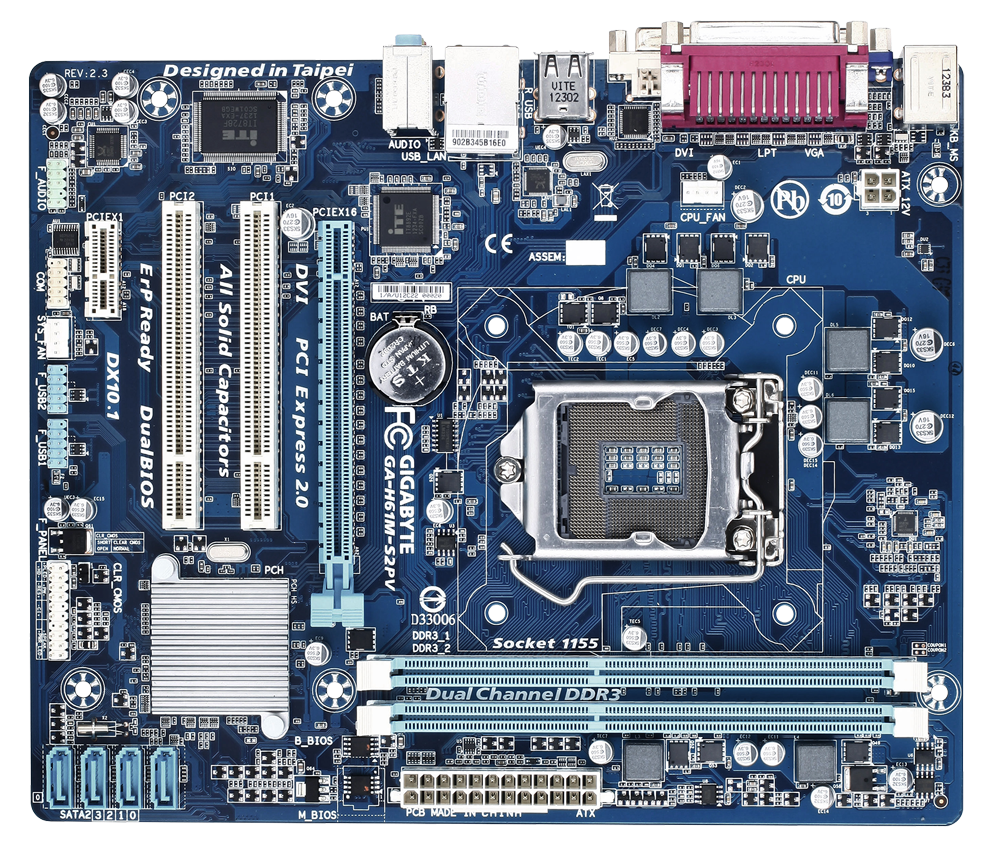 GAH61MS2PV (Rev. 2.3) Destek Anakart GIGABYTE