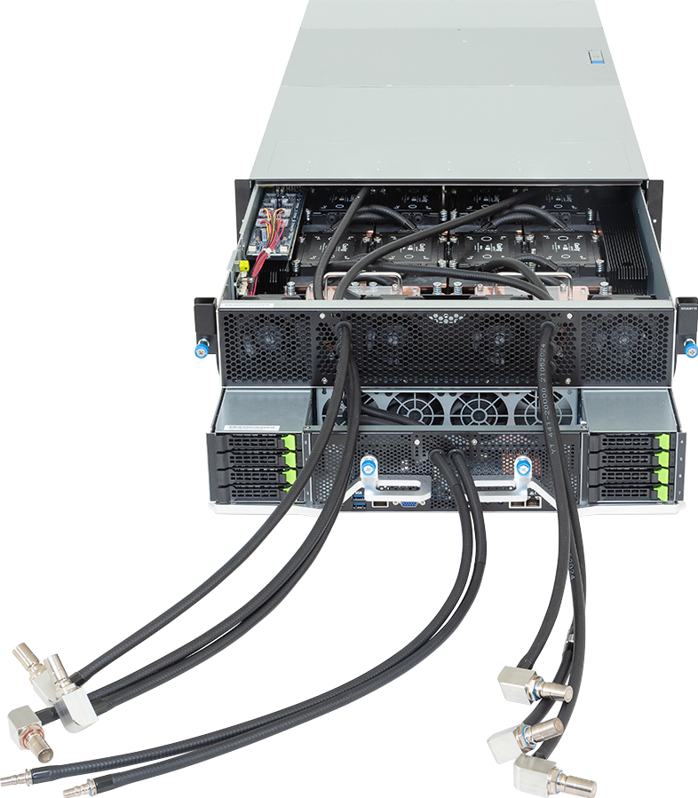 HPC/AI Server - 5th/4th Gen Intel® Xeon® Scalable - 4U DP NVIDIA HGX™ H200 DLC - G4L3-SD1-LAX3