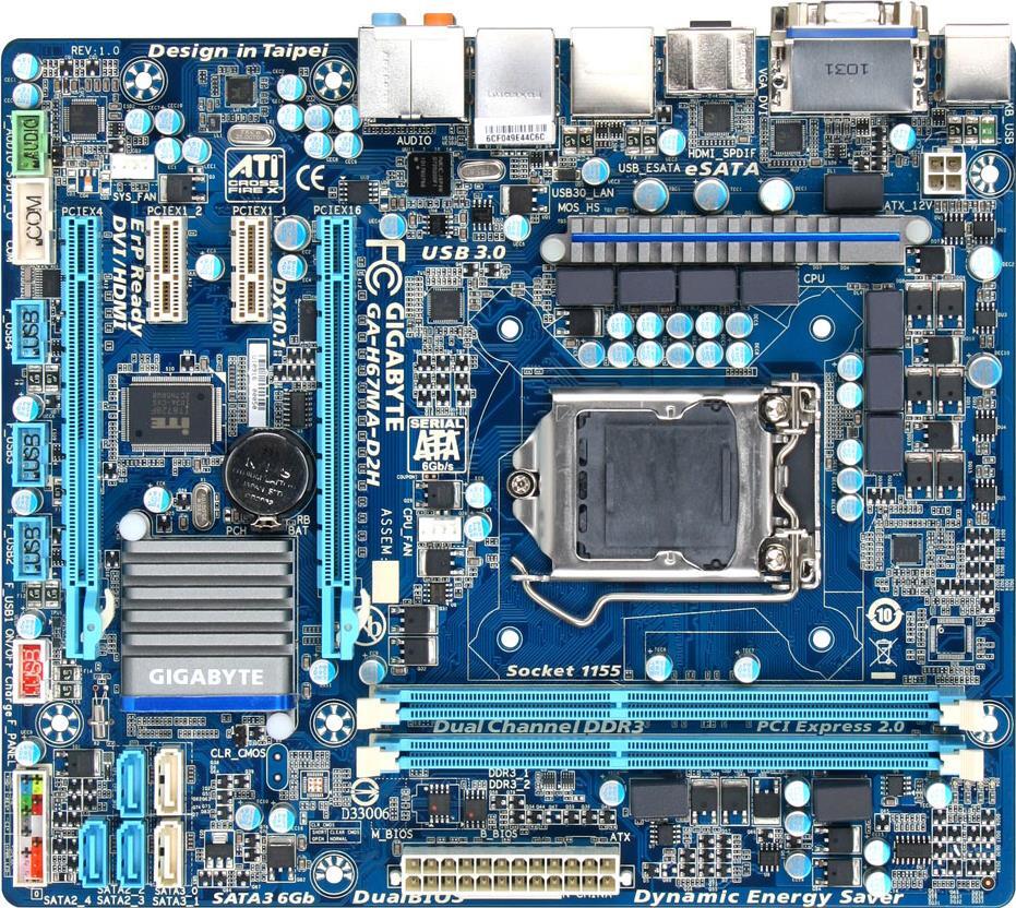 Motherboard - GA-H67MA-D2H