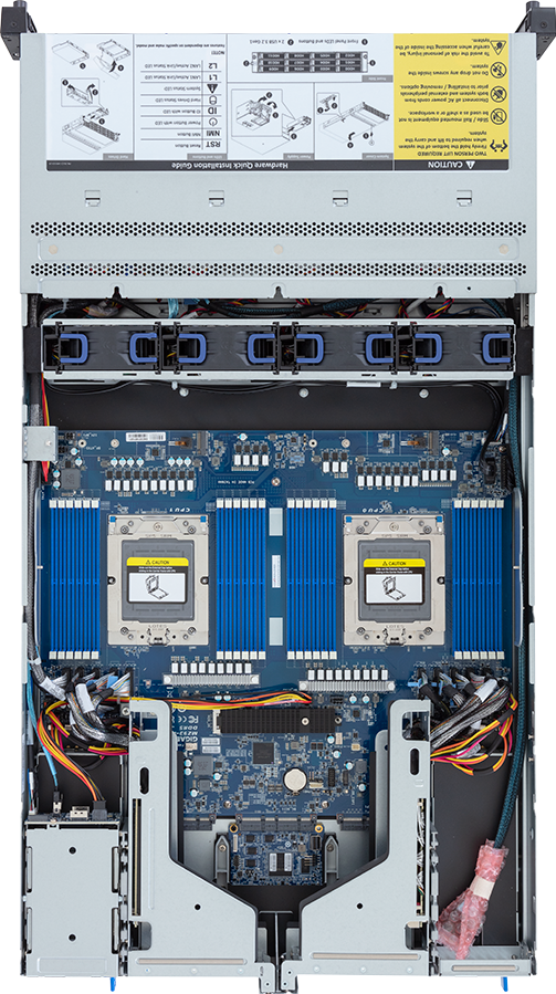 Rack Server - AMD EPYC™ 9004 - 2U DP 12+2-Bay Gen5 NVMe/SATA/SAS-4 with expander Titanium - R283-Z95-AAV1