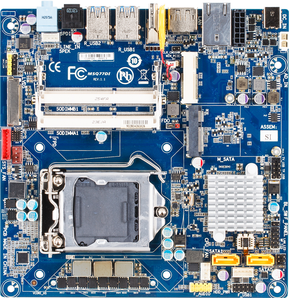 MSQ77DI (Rev. 1.1) 組込用マザーボード - GIGABYTE Japan