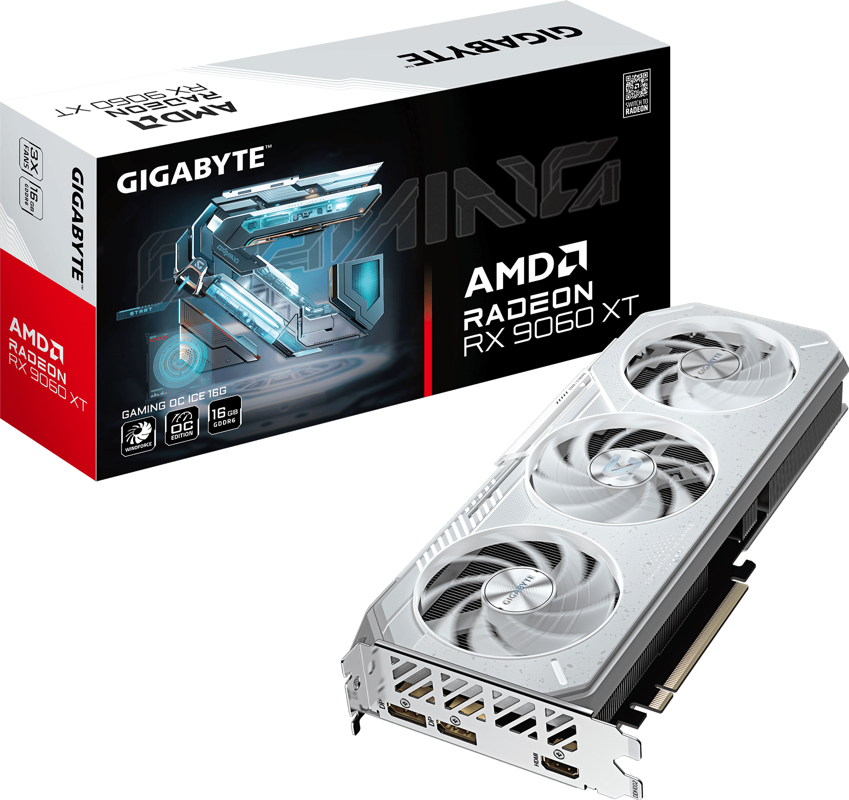 Radeon™ RX 9060 XT GAMING OC ICE 16G